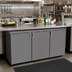 Thumbnail image #2 for Glastender CP1RB72 6-Door Pass-Thru Back Bar Cooler, 72-Inch, 3-Section, Remote Refrigeration