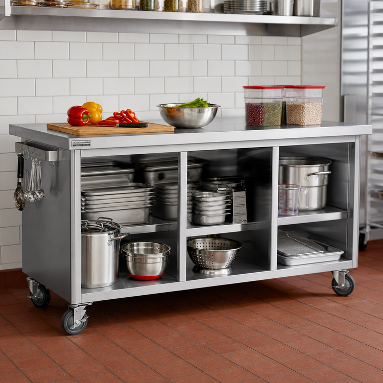 Product image #2 for Open Storage Module for 46-Inch 4-Series Signature Server, Stainless Steel