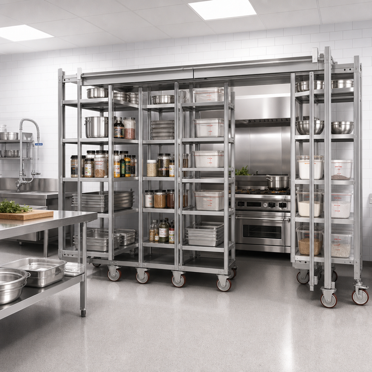 Product image #2 for Metro Top-Track 7-Foot High-Density Storage Track Set