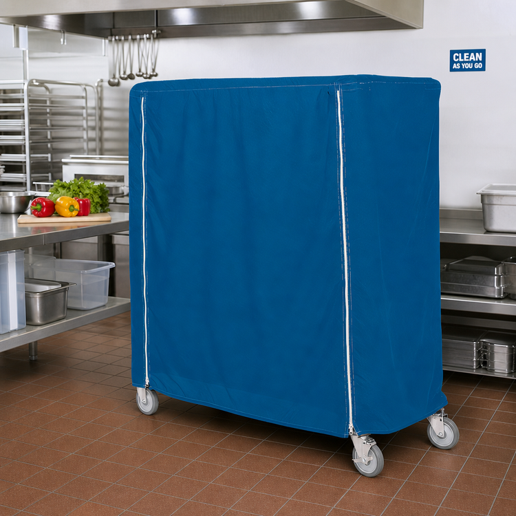 Product image #2 for Metro Queen Mary & Banquet Cart Cover, 36 x 24 x 54 Inches, Mariner Blue Nylon