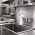 Thumbnail image #2 for Wall-Mount Commercial Faucet with 6-Inch Swing Spout and 8-Inch Adjustable Centers