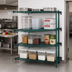 Thumbnail image #3 for Metro Super Erecta Super Adjustable Add-On Wire Shelving Unit, 72W x 24D x 63H, 4 Shelves, Metroseal 3 Green Epoxy-Coated
