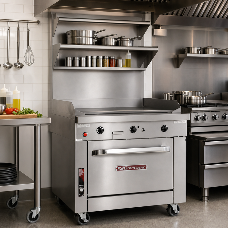Product image #2 for Southbend Platinum 48-Inch Modular Gas Sectional Range with Full-Width Thermostatic Griddle