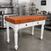 Thumbnail image #2 for John Boos American Heritage Rustica 48-Inch End Grain Cherry Butcher Block Work Table with 2 Drawers