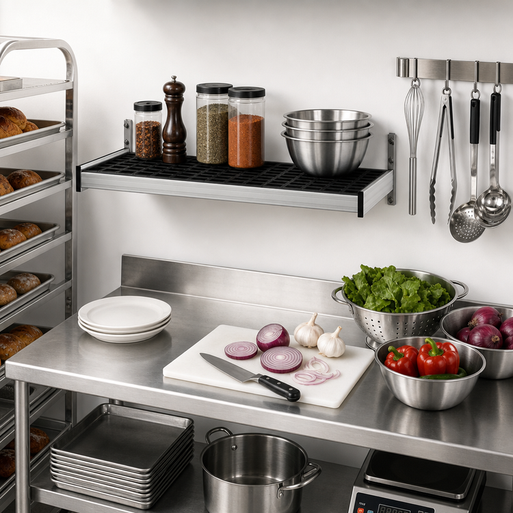 Product image #2 for Fermod 42-Inch x 14-Inch Vented Wall Shelving Unit