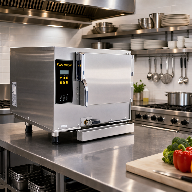 Product image #2 for AccuTemp Evolution Connected Boilerless Countertop Convection Steamer, 3-Pan, Electric, 12 kW, 440V