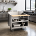 Thumbnail image #2 for La Rosa Open Cabinet Stainless Steel Equipment Stand with 9-1/2-Inch Richlite Cutting Board