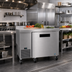 Thumbnail image #2 for Hoshizaki Steelheart 46-Inch One-Door Worktop Refrigerator, 11.78 Cu. Ft., Side-Mounted Self-Contained