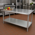 Thumbnail image #2 for Advance Tabco Galvanized Undershelf for 84 x 30 Inch Work Tables