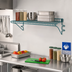 Thumbnail image #2 for Eagle Snap-n-Slide Wall-Mounted Wire Shelf, 36 x 12 Inches, Blue-Green Hybrid Epoxy Finish