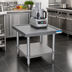 Thumbnail image #2 for BK Resources 24 x 24 Inch Stainless Steel Machine Stand with Adjustable Undershelf