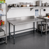 Thumbnail image #2 for Eagle Group BlendPort Deluxe Series 48-Inch x 30-Inch Stainless Steel Work Table with 4-1/2-Inch Backsplash