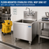 Thumbnail image #2 for Floor-Mounted Stainless Steel Mop Sink Kit with 20