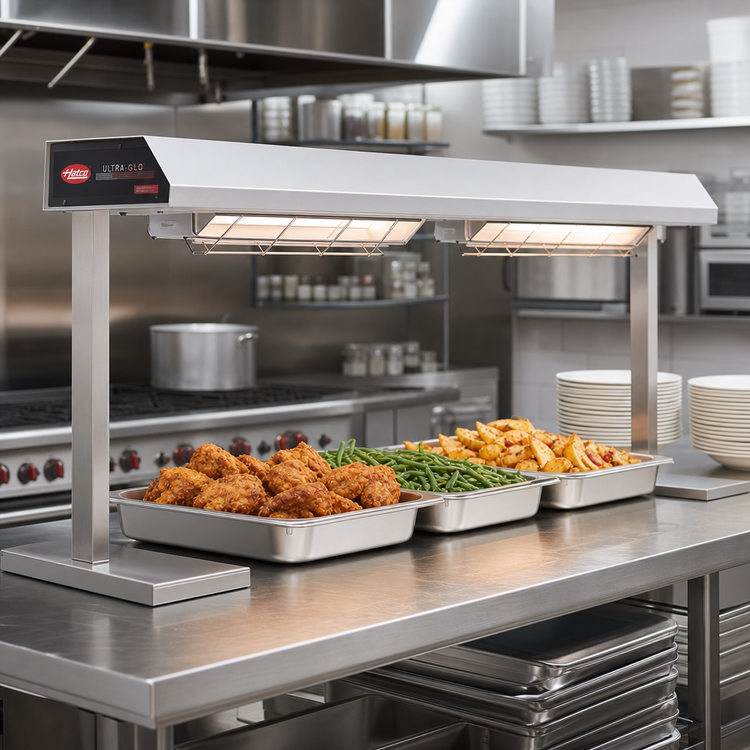 Product image #2 for Hatco Ultra-Glo 66-Inch Lighted Double Infrared Strip Heat Lamp Foodwarmer