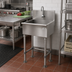 Thumbnail image #2 for Advance Tabco WSS-16-25EF-FM One-Station Freestanding Service Sink with Electronic Faucet