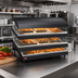 Thumbnail image #2 for Hatco Glo-Ray® 33-Inch Triple Shelf Slant Display Heated Glass Merchandiser Warmer