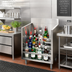 Thumbnail image #2 for Advance Tabco Underbar Basics 36-Inch Freestanding Stainless Steel 5-Step Liquor Bottle Display Unit