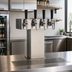 Thumbnail image #2 for Perlick EA2110-4B Stainless Steel Air-Cooled Tee Beer Tower, 4-Faucet