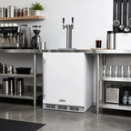 Thumbnail image #3 for Summit Appliance 24-Inch White ADA Cold Brew Coffee Kegerator with Dual Tap Draft Tower