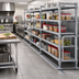 Thumbnail image #2 for Cambro Camshelving Premium Series 10-Foot High Density Raised Track Kit for 3 Mobile Units