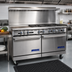 Thumbnail image #2 for Imperial Pro Series 60-Inch Gas Restaurant Range with 6 Open Burners, 24-Inch Griddle, and 2 Convection Ovens