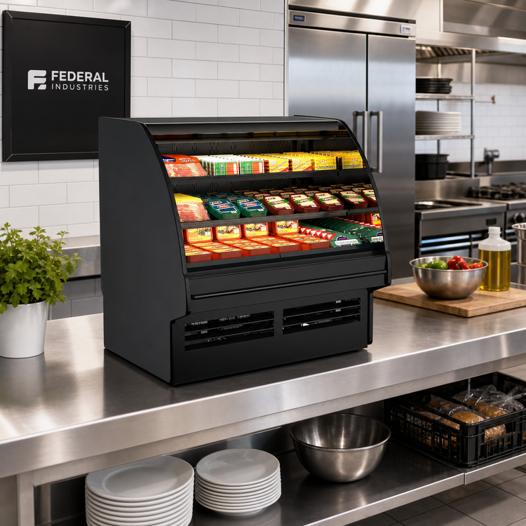 Product image #2 for Fusion® Self-Service Remote Refrigerated Countertop Merchandiser with Curved Ends