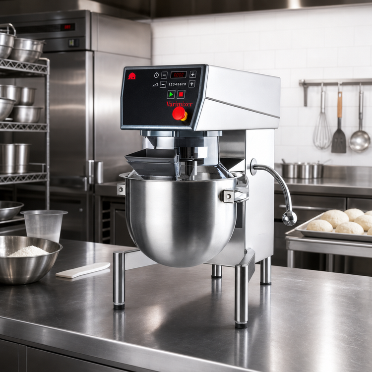 Product image #2 for Varimixer KODIAK V20KT 20 Qt Countertop Food Mixer with Variable Speed, Timer, and Attachment Hub