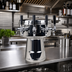 Thumbnail image #2 for Micro Matic Mushroom 5-Faucet Countertop Glycol-Cooled Draft Beer Tower, Polished Stainless Steel