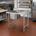 Thumbnail image #2 for Eagle Group 1-Compartment Freestanding Stainless Steel Sink with Right-Hand Drainboard, 46-3/4