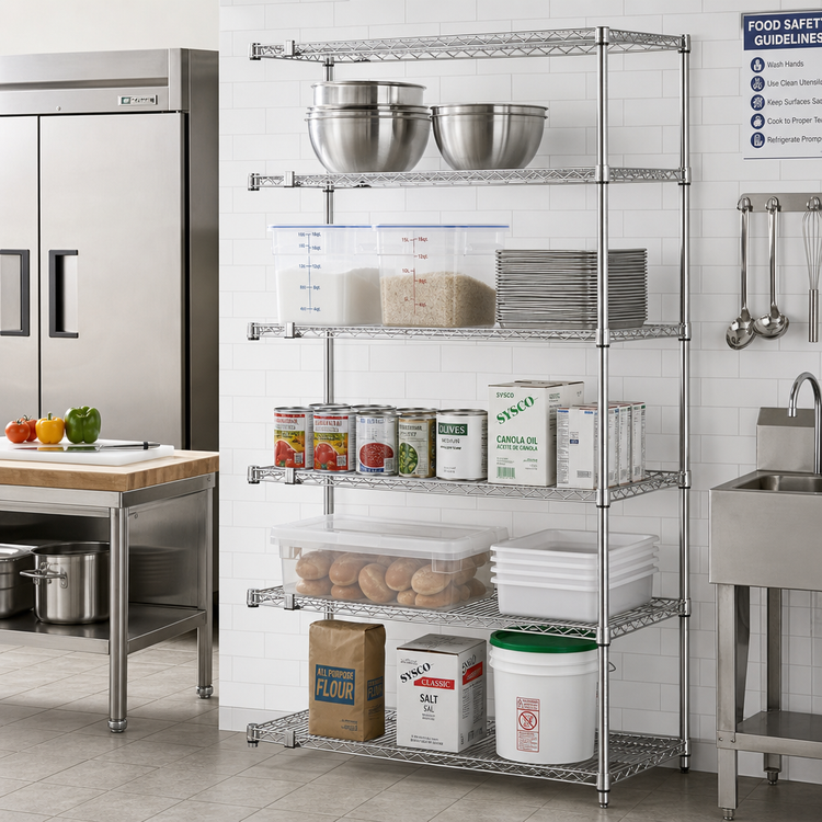 Product image #2 for Metro Super Erecta 5-Shelf Add-On Wire Shelving Unit, 24 x 21 x 74 Inches, Super Erecta Brite Finish