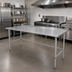 Thumbnail image #2 for 84 Inch x 36 Inch Stainless Steel Work Table with 1-1/2 Inch Rear Up-Turn
