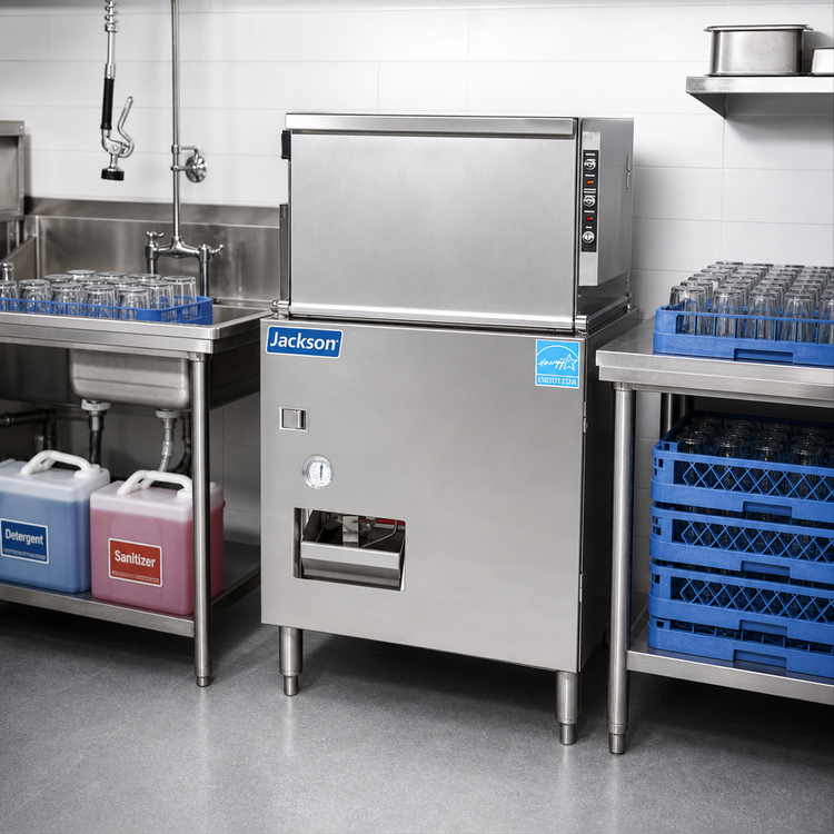 Product image #2 for Delta 5-E Underbar Door-Type Low-Temperature Chemical Sanitizing Glasswasher/Dishwasher
