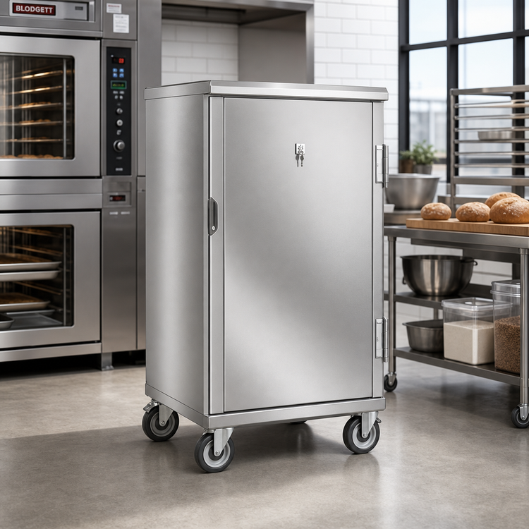 Product image #2 for Fully Enclosed Aluminum End-Load Bun Pan Rack Cabinet, 20 Full-Size Pan Capacity