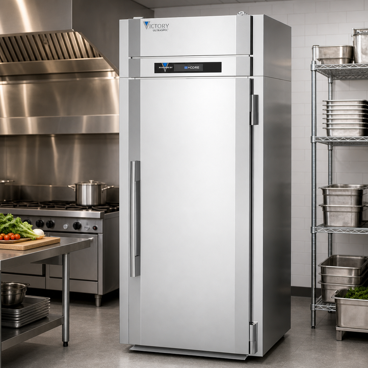 Product image #2 for Victory UltraSpec Powered by V-Core Roll-In Solid Door Warming Cabinet, 1-Section, 33.6 Cu. Ft.