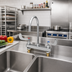 Thumbnail image #2 for T&S Brass 8-Inch Center Deck Mount Workboard Mixing Faucet with 5-11/16-Inch Swivel Gooseneck
