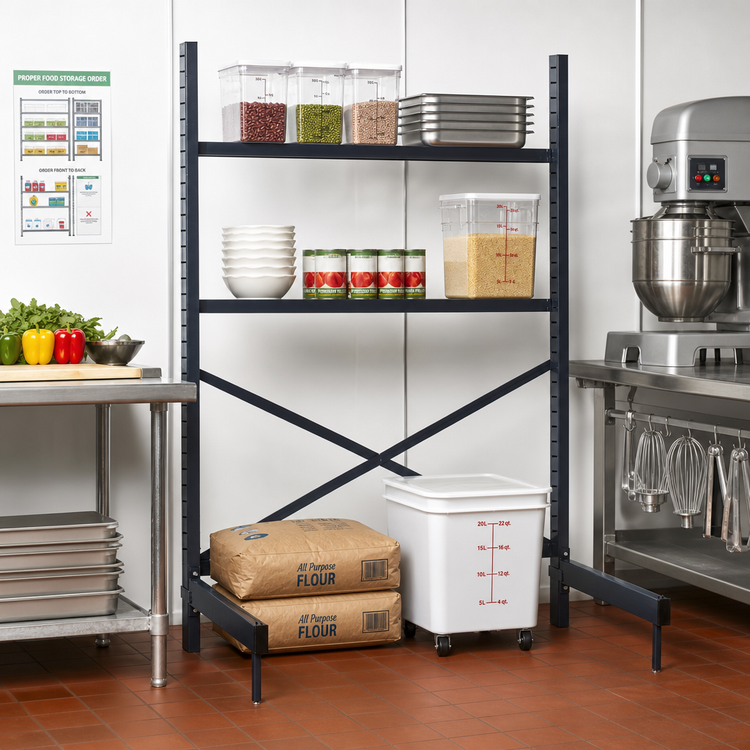 Product image #2 for Metro SmartLever 30 x 24 Stationary Cantilevered Shelving Starter Unit Kit
