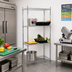 Thumbnail image #2 for Omcan Commercial Chrome Wire Shelving Unit, 48W x 18D x 72H, 4-Shelf Stationary