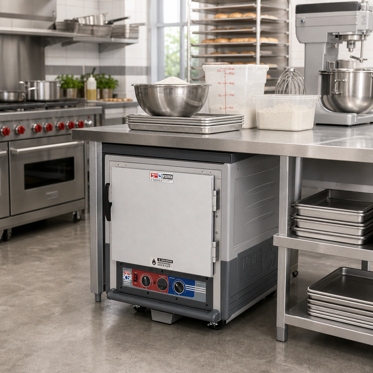 Product image #2 for Metro C5 3 Series Insulation Armour Moisture Heated Holding and Proofing Cabinet, Undercounter, Gray