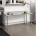 Thumbnail image #2 for Eagle Group BlendPort Budget Series 48 Inch x 24 Inch Stainless Steel Work Table with 4-1/2 Inch Backsplash and Rolled Front Edge
