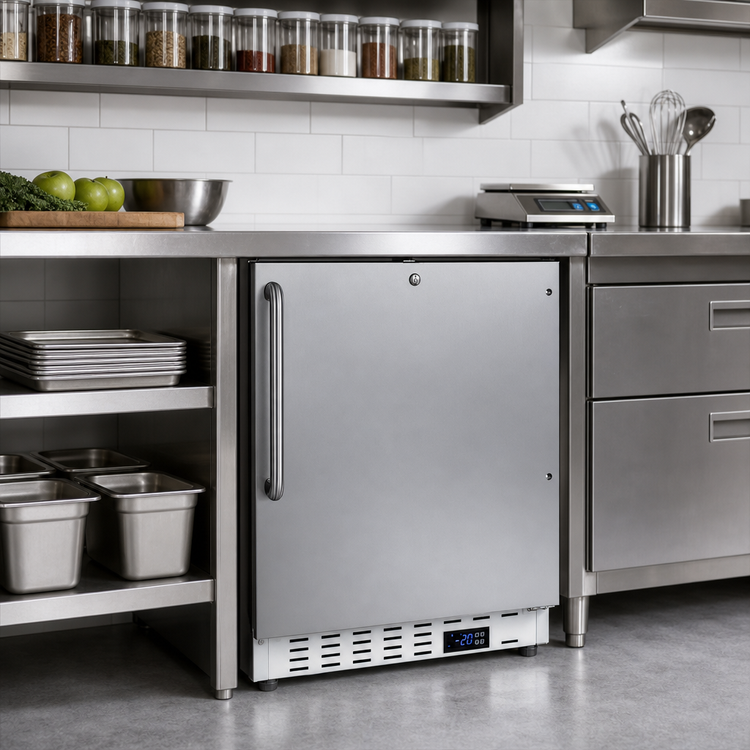 Product image #3 for Summit Appliance SCF505SSTBADA Upright Undercounter All-Freezer with Stainless Steel Door and 32-Inch Height
