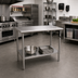 Thumbnail image #2 for Eagle Group AdjusTable ADA/Ergonomic Height Adjustable Stainless Steel Work Table, 48 x 24 Inches, 32-40 Inch Height Range