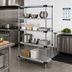Thumbnail image #2 for Quantum 4-Shelf Solid Stainless Steel Shelving Starter Kit, 36