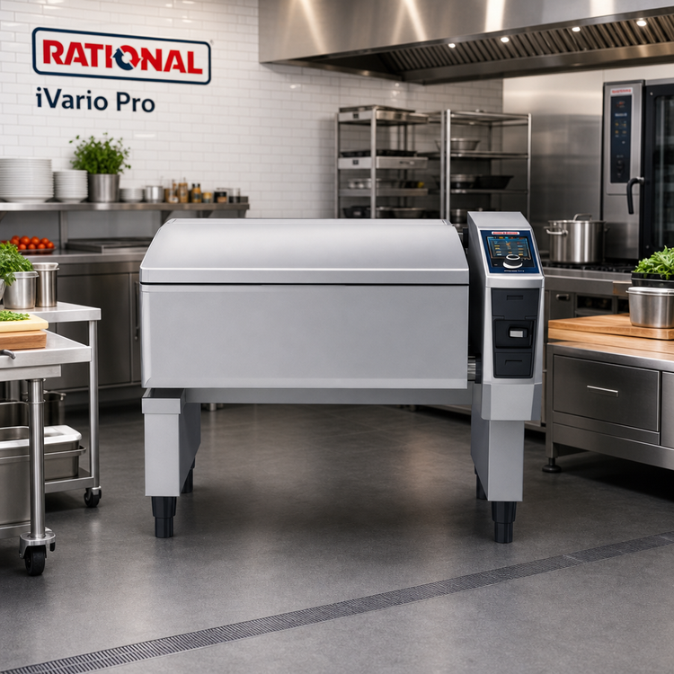 Product image #2 for RATIONAL iVario Pro XL Power Tilt Multifunctional Cooking Center with Stand, 40-Gallon, 208/240V, 3-Phase