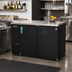 Thumbnail image #2 for Everest Refrigeration EBB48 Two-Section 49-Inch Back Bar Refrigerator with Stainless Steel Countertop and Solid Locking Doors