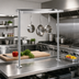 Thumbnail image #3 for 36-Inch Table-Mount Adjustable 360-Degree Stainless Steel Pot Rack