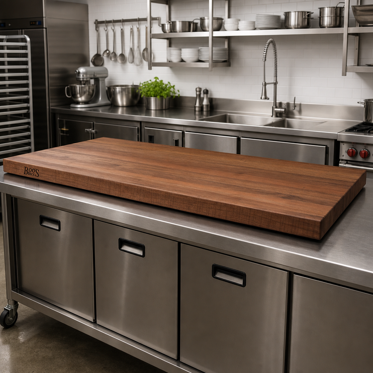 Product image #2 for John Boos Boos Block 84-Inch x 32-Inch x 3-Inch Edge Grain American Black Walnut Countertop