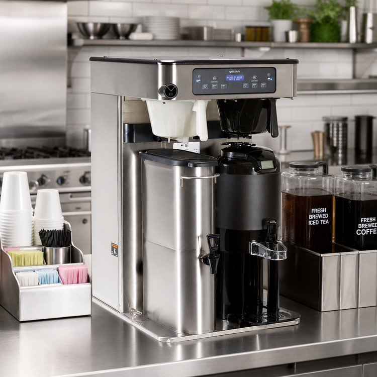 Product image #2 for BUNN ITCB Twin HV High-Volume Dual Automatic-Fill Tea/Coffee Brewer, 120/240V