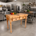 Thumbnail image #3 for John Boos Cucina Rustica 30-Inch x 24-Inch Butcher Block Work Table with 4-Inch End Grain Maple Top and 1 Drawer