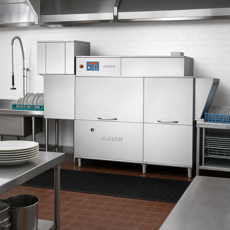 Product image #2 for Blakeslee RC86 D69 110-Inch High-Temperature Conveyor Dishwasher with Prewash and Double Rinse