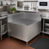 Thumbnail image #2 for Glastender Stainless Steel Inside Rectangle Corner Drainboard, 24